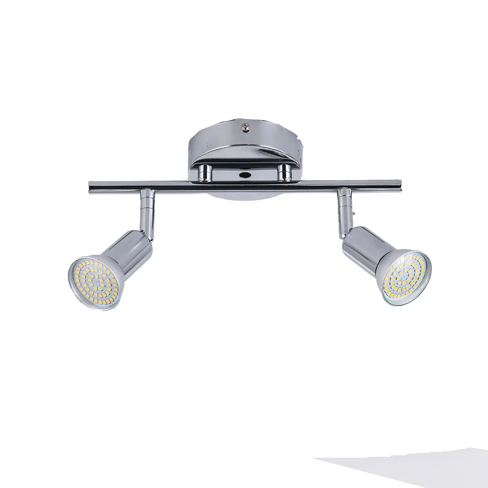 2020 1/2/3/4 cabezas giratoria Luz de techo led ángulo ajustable mostrar lámpara de techo con GU10 bombilla led sala de LED