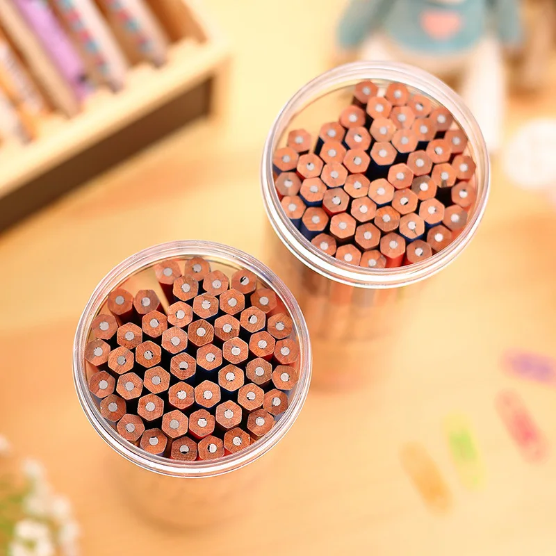 Deli 33331 cartoon animation color hexagon senior 2B pencil sketch non-toxic student office stationery | Канцтовары для офиса и