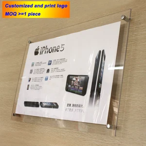 Акриловый держатель для фотографий, настенная художественная демонстрационная рамка для бизнеса, лифта, постера