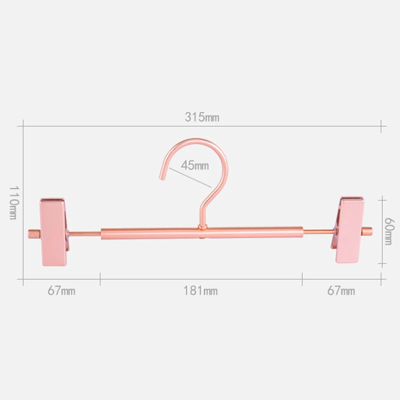 10 штук высокопрочных крепких штанов из розового золота юбка нижняя вешалка с