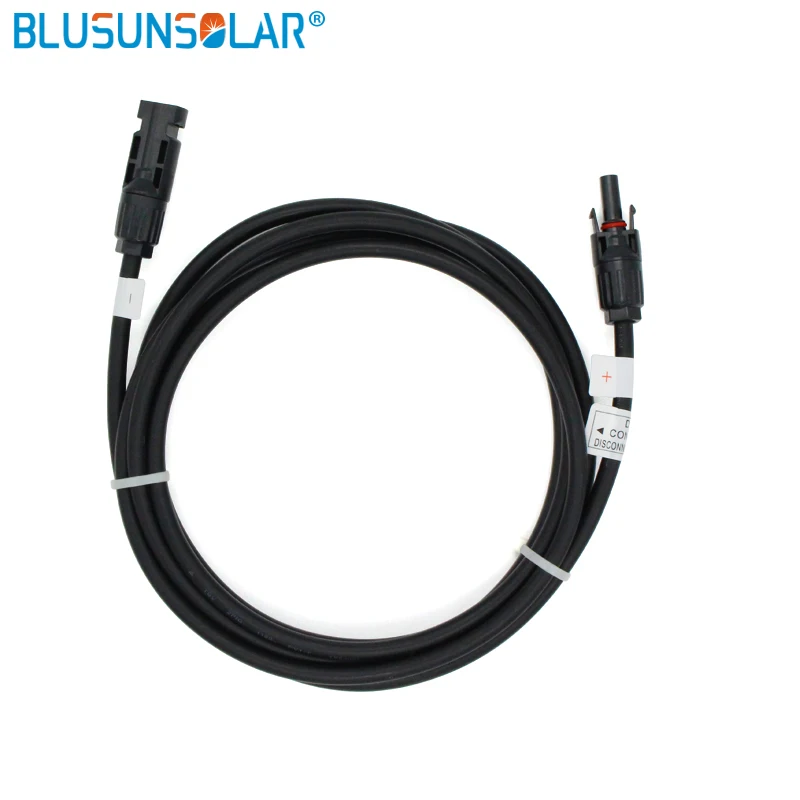 Солнечный PV разъем с 3 метрами 6mm2 (10AWG) солнечный Удлинительный кабель для