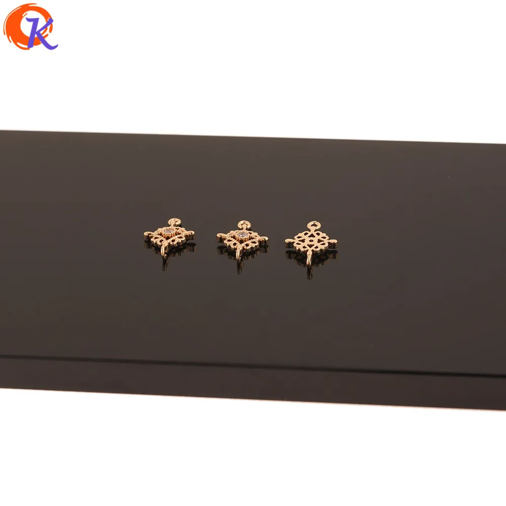 Сердечный дизайн 100 шт 10*14 мм ювелирные аксессуары/ручная работа/CZ серьги