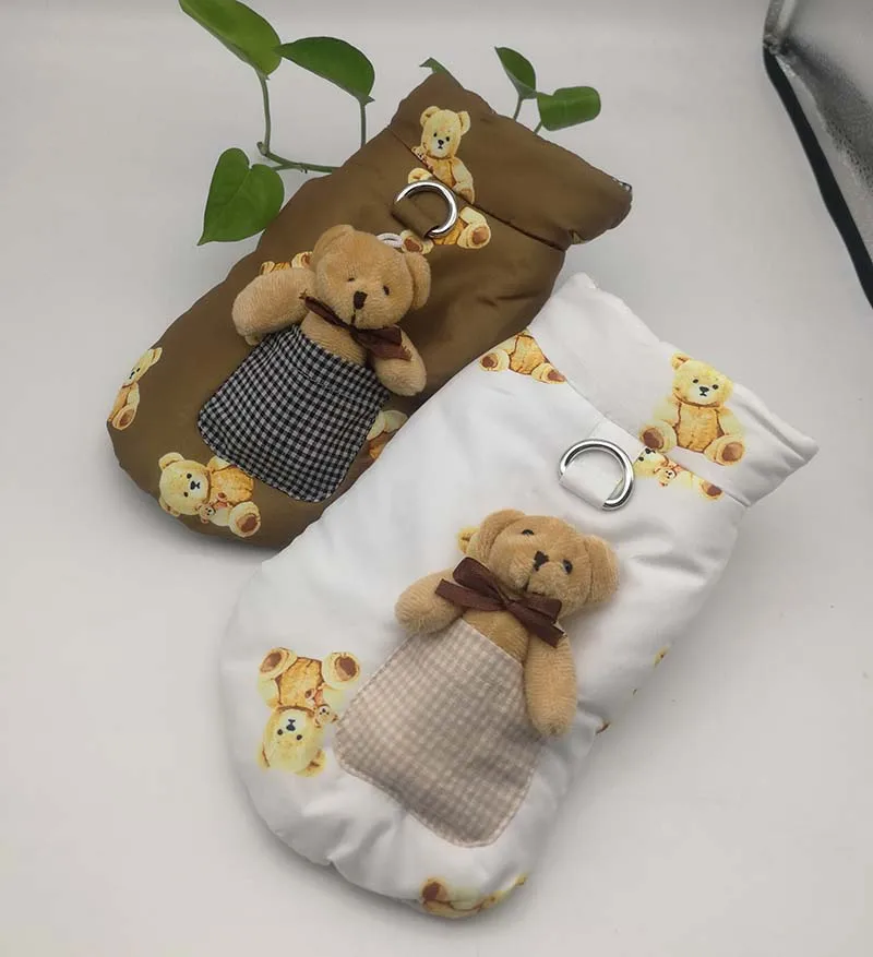 

Winter Pet Coat Clothes Small Dog Suit Teddy VIP Outfit Cat Wholesale Padded Jacket Pomeranian Poodle Maltese Apparel Dropship