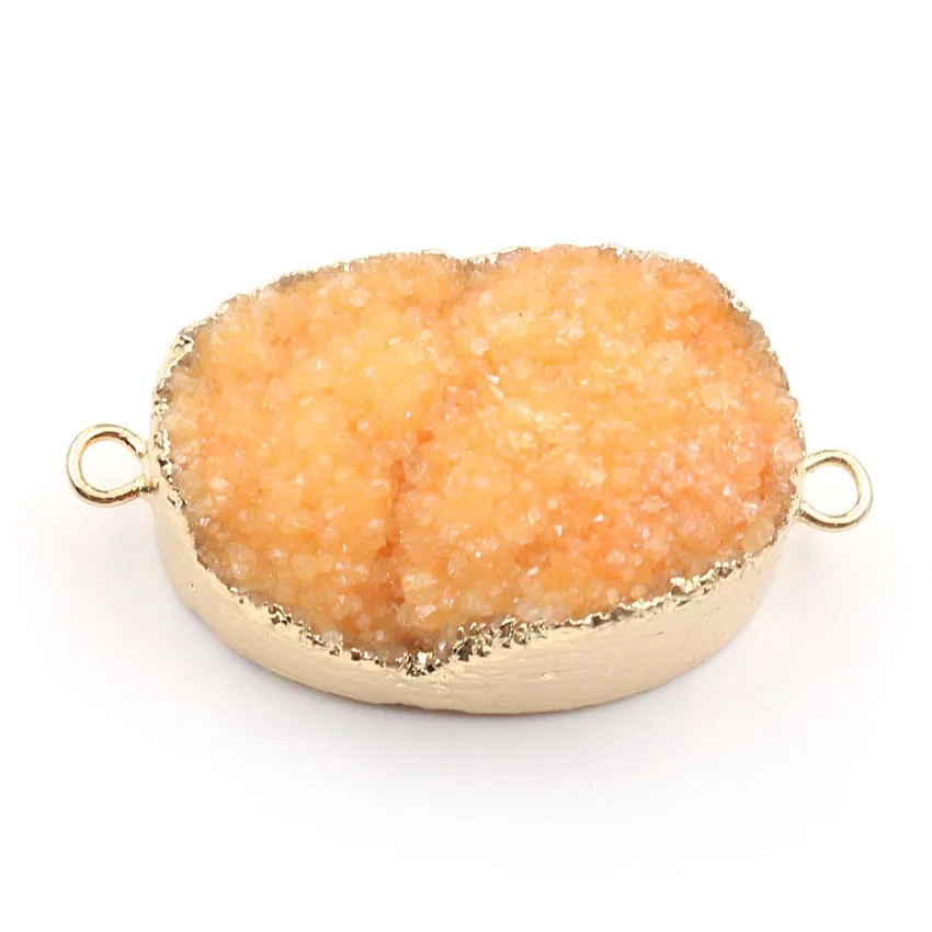 Соединитель YJXP с двойной пряжкой плоский друза кварц бусины рейки