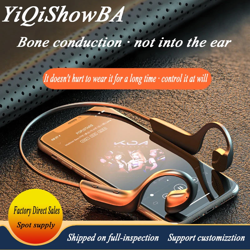Fone de Ouvido Óssea tipo Pendurado Fones de Ouvido sem Fio G100 sem Fio Bluetooth Condução Orelhas Indolor Super-longa Espera 5.1