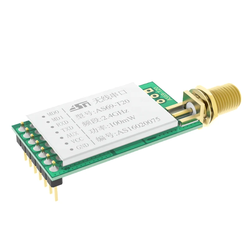 

2pc/lot 2.4ghz 100mw full-duplex, plug-in UART module Nrf24l01p Transceiver Nrf24l01 Rf Module With Pa And Lna Wireless Receiver