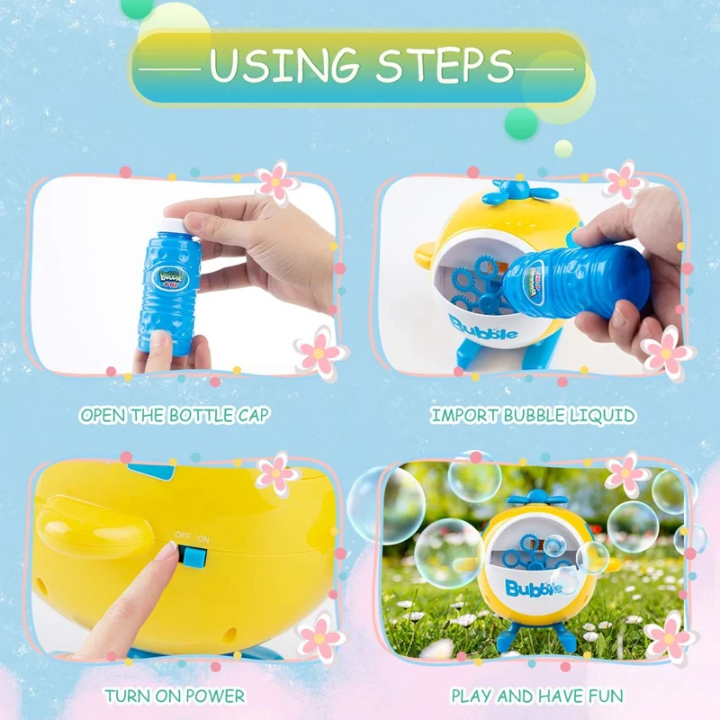 

Bubble Machine Bubble Blower 3000+ Bubbles Per Minute Bubble Machine for Kids Toddler Bubble Maker Outdoor Toys