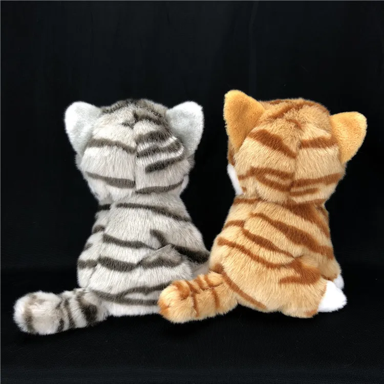 

1pc 20cm Simulation Cute Cat Plush Toys for Children Lifelike Realistic Animal Doll Home Decor Lovely Gift for Kids Girls