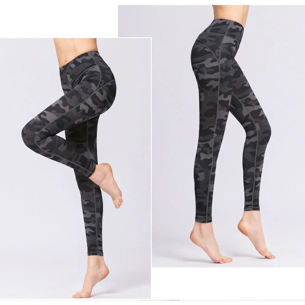 

Yoga Pants Outdoor Workout Tights Nine Points Women High Waist Casual Energy Seamless Running Hip-lifting Fitness Pants Women