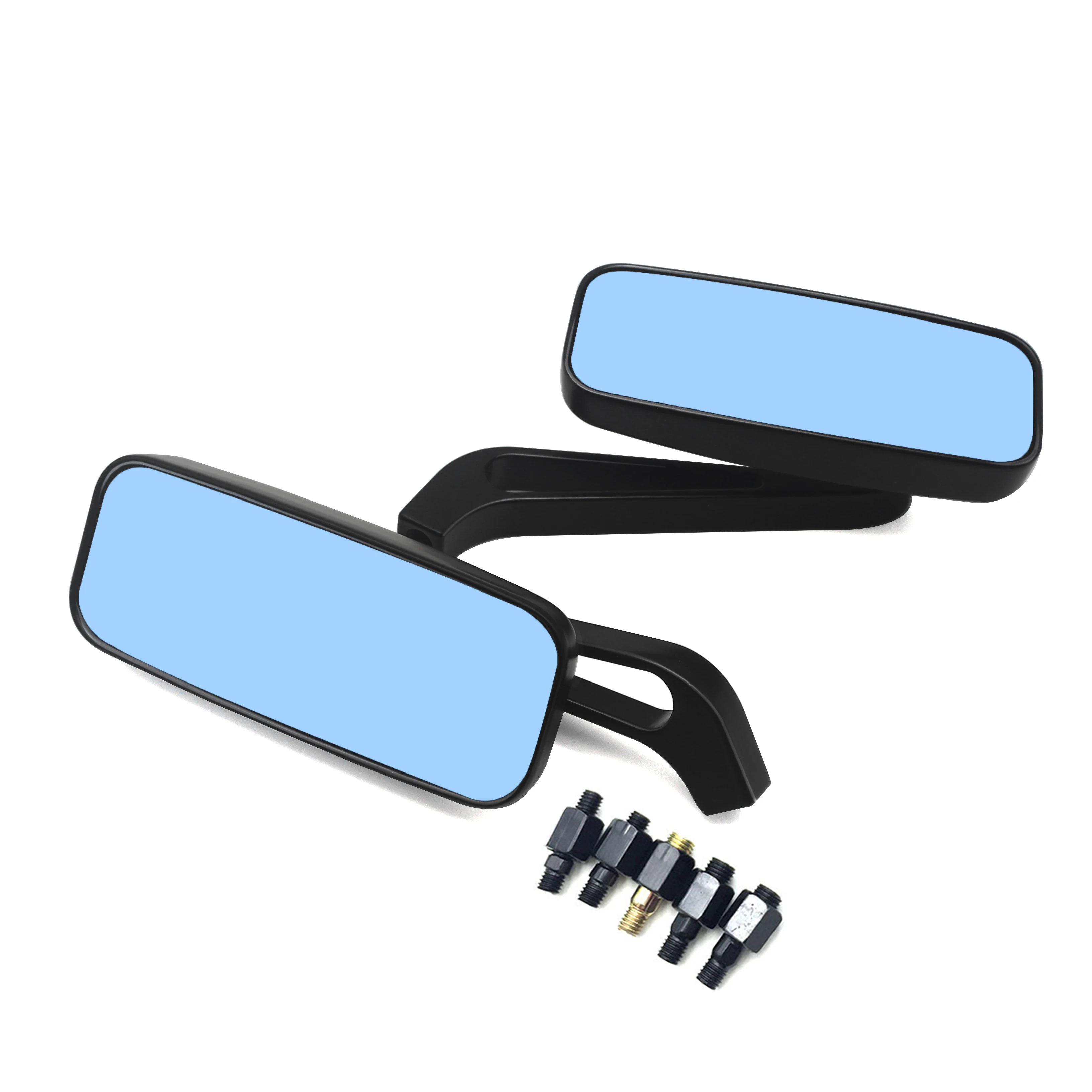 Универсальное боковое зеркало заднего вида для мотоцикла 8 мм 10 черное гонщиков