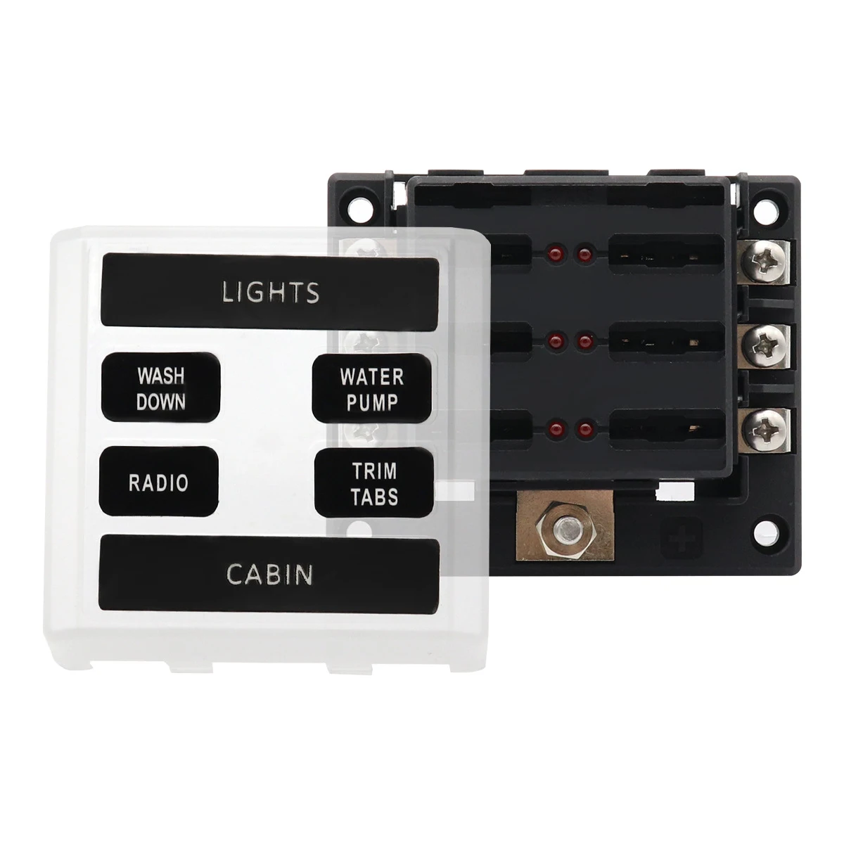 Блок предохранителей 6 Way С светодиодный ными индикаторами для автомобиля 12/24 в |