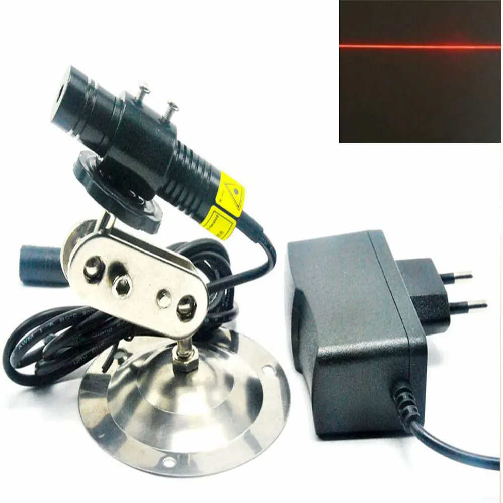 200 мВт 650nm красный лазерный диод линия локатор модуль w 5V 1A адаптер + 16 мм радиатора