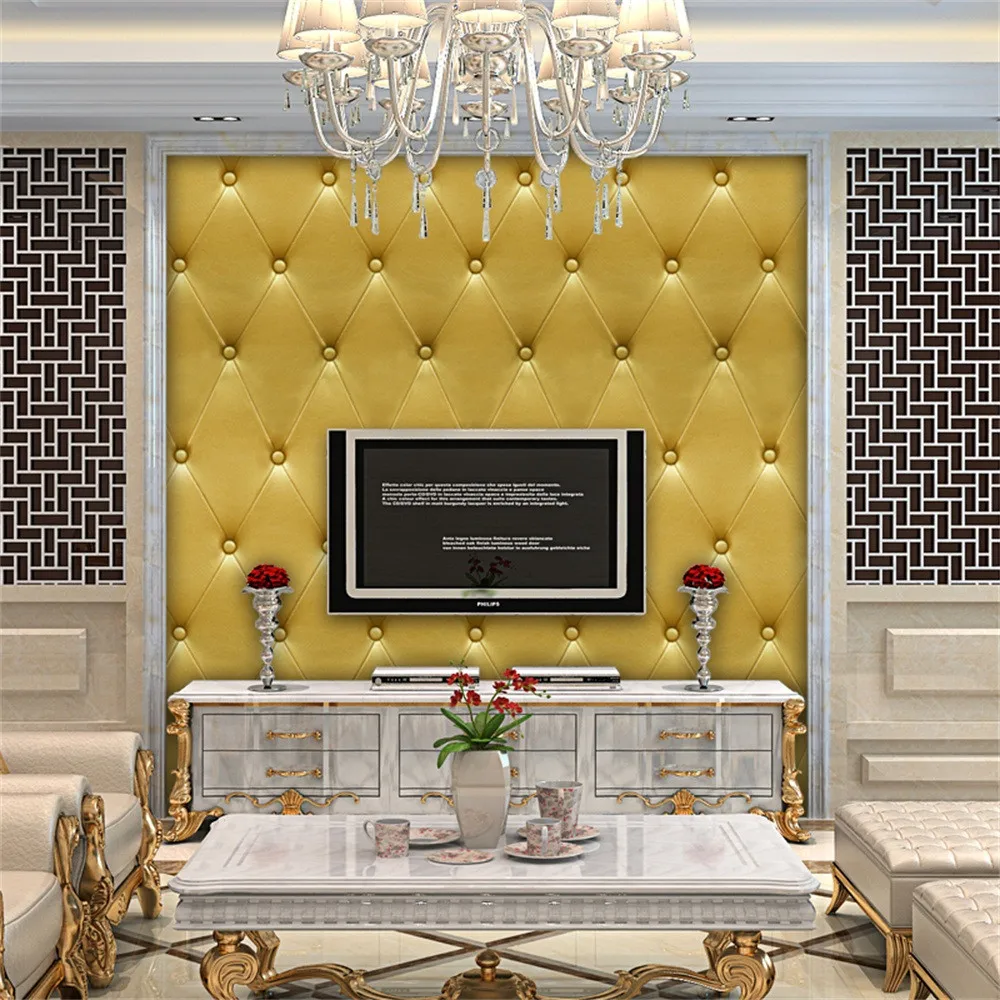 3D винтажная кожа текстурированные обои ПВХ реалистичный вид водонепроницаемый