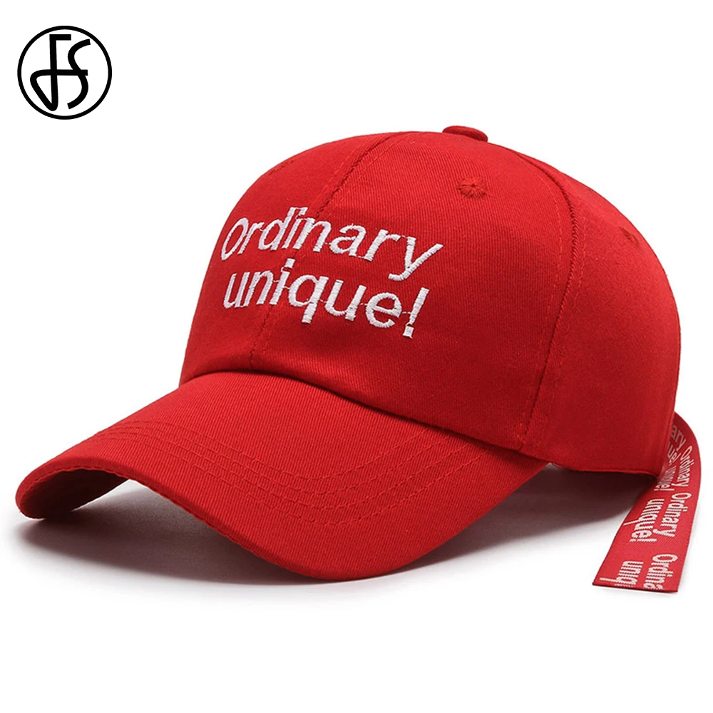 

FS Fashion Red Yellow Street Hip Hop Caps For Men Women High Quality Cotton Baseball Cap Snapback Trucker Hat Gorra Hombre
