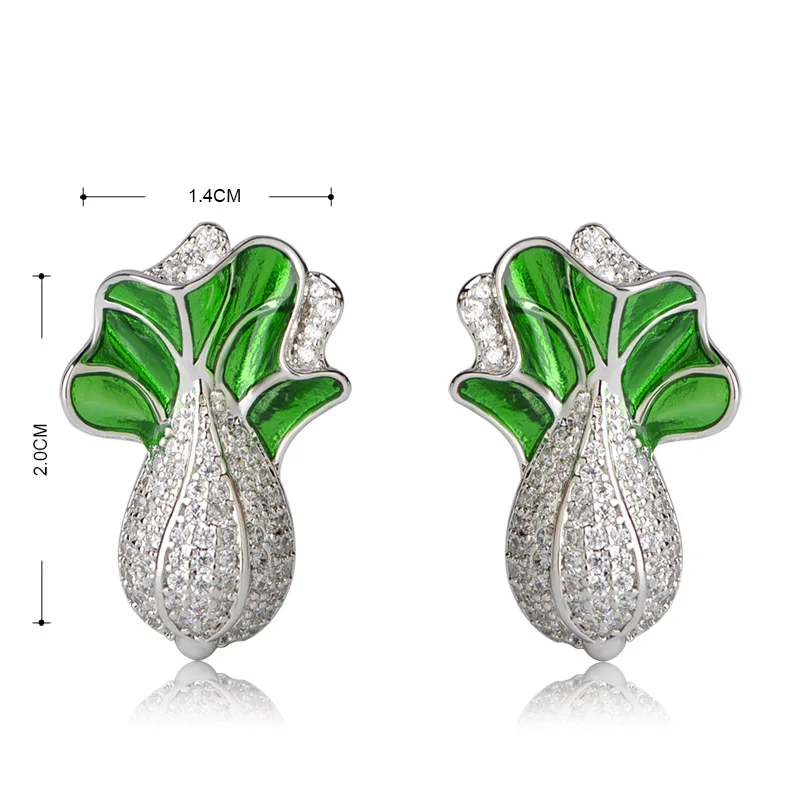 Женские серьги-гвоздики с фианитом золотого цвета | Украшения и аксессуары