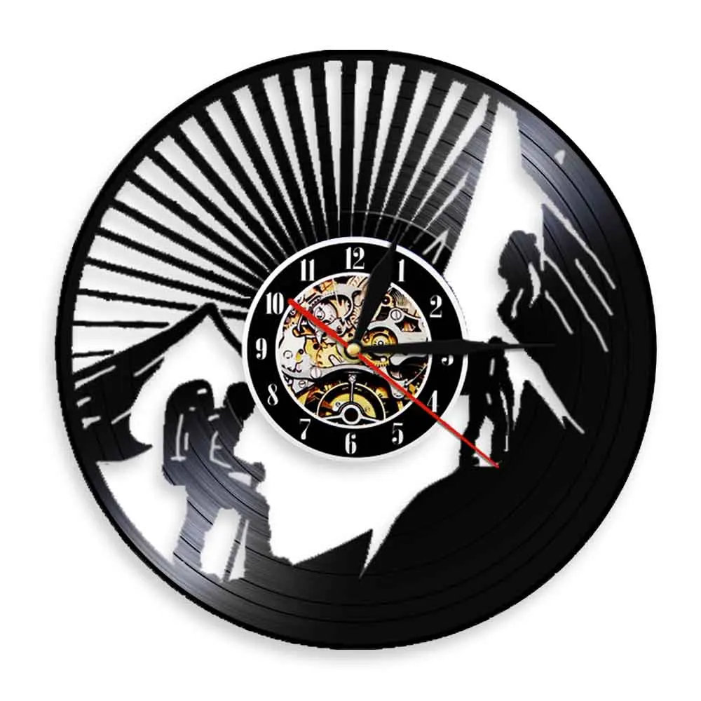 Настенные часы с виниловой пластиной 3d для скалолазания и альпинизма рукоделие