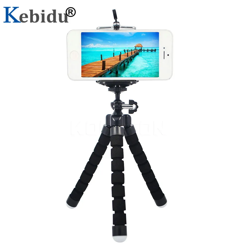 Штатив-Осьминог Kebidu для камеры легкий гибкий Трипод телефона с губкой и