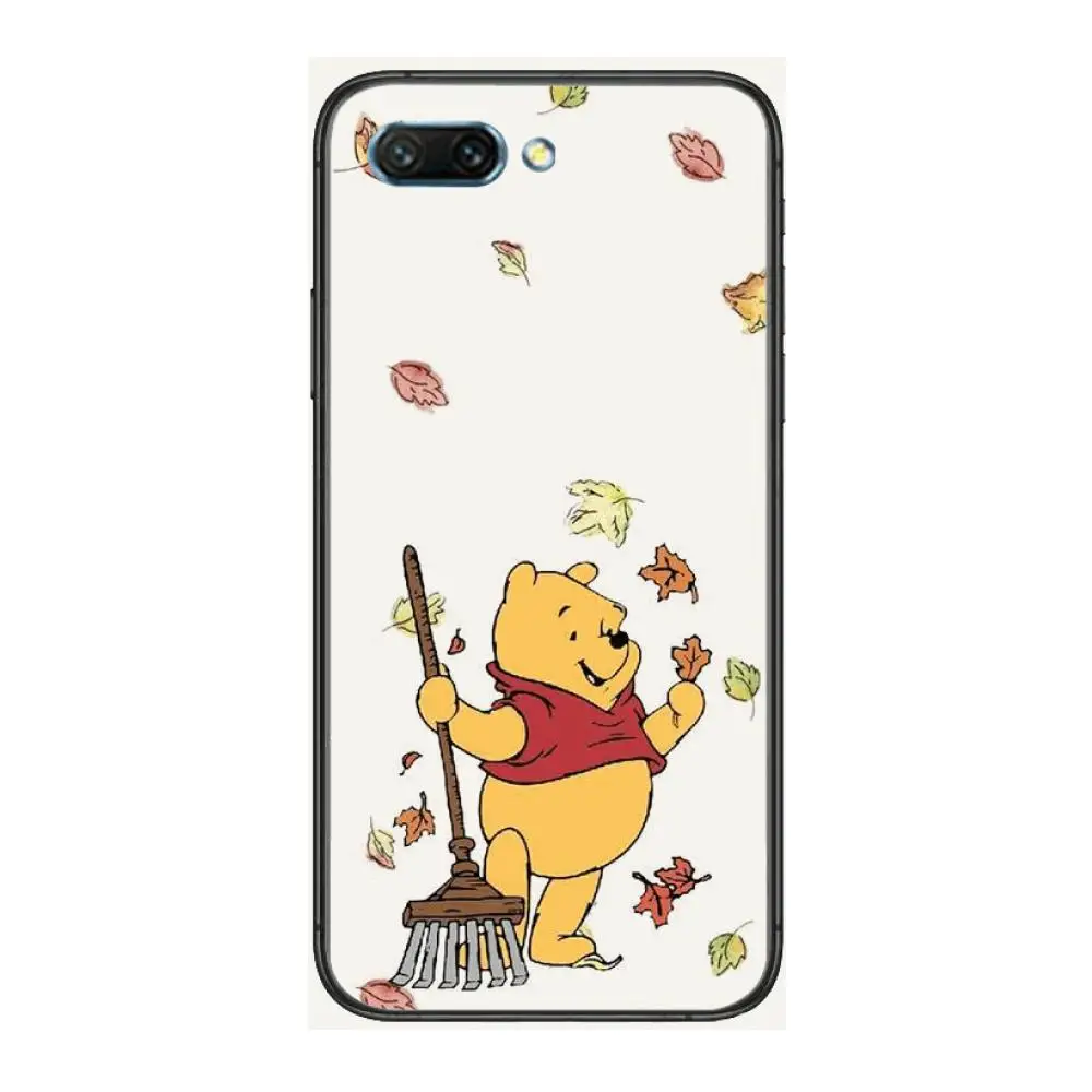 

Winnie The Pooh clear Phone Case For Huawei Honor 10 9 8 7 N Pro Lite A C RU Black Etui Coque Hoesjes comic fashion