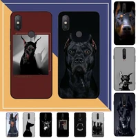 fhnblj doberman animal dog phone case for redmi note 7 8 9 6 5 4 x pro 8t 5a