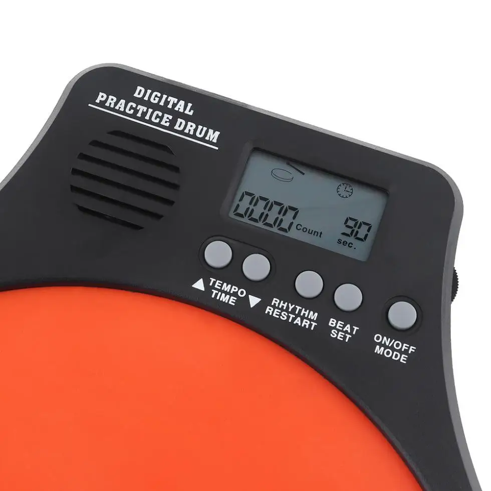 

Digital Electronic Dumb Drum Pad with Drumsticks Speed Detection Digital Metronome Practice Drum 3 IN 1 for Jazz Drums Exercise