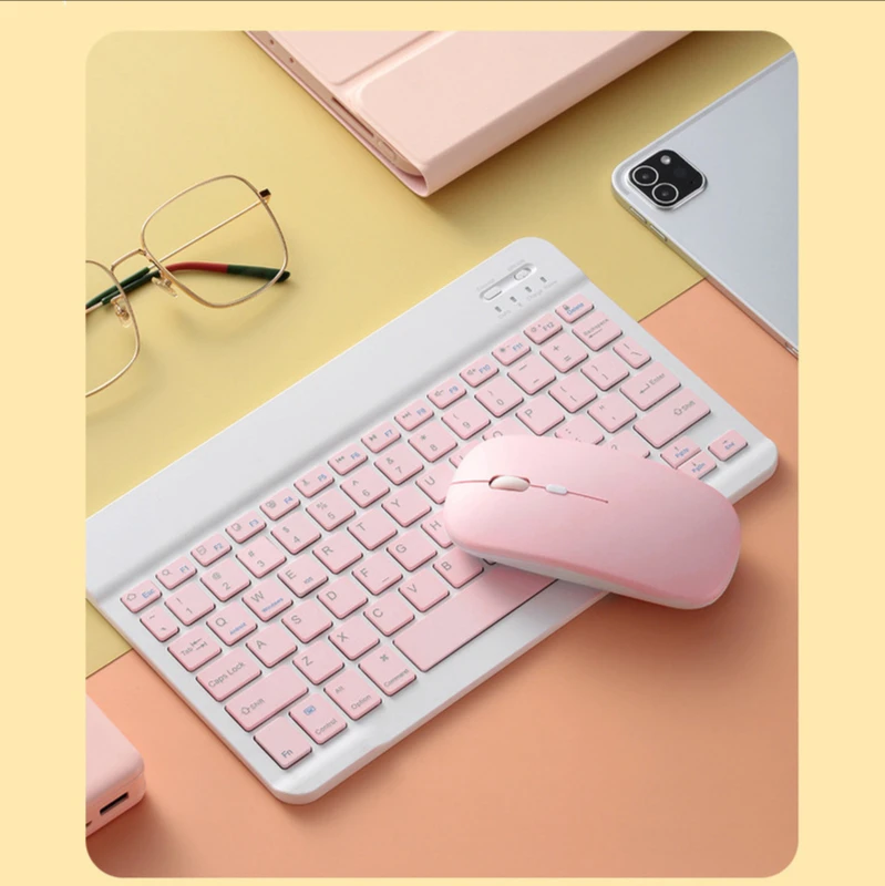 for ipad keyboard and mouse combo wireless bluetooth keyboard teclado for ipad xiaomi samsung huawei tablet android ios windows free global shipping