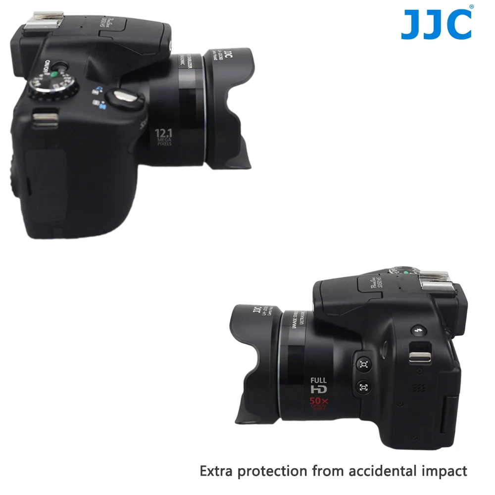Байонетная бленда JJC для камеры CANON PowerShot SX1 IS SX10 SX20 SX30 SX40 SX50 HS SX530 заменяет объектив