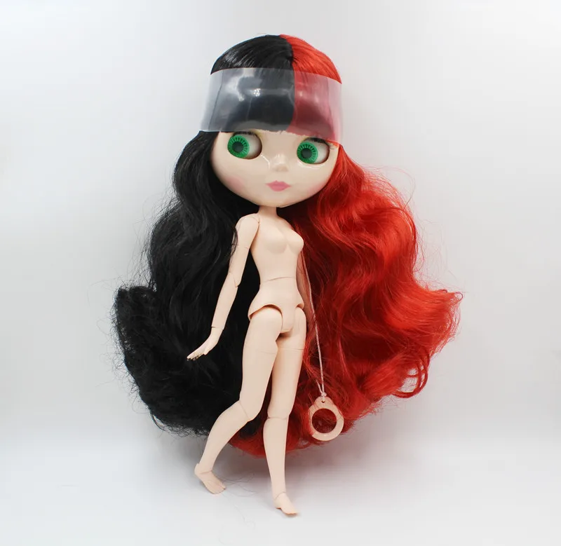 Free Shipping colorful RBL-903 DIY Blyth doll fashion hair 4 big eyes 19 joint body 1/6 BJD special price toy girl birthday gift | Игрушки и