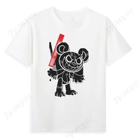 fashion cartoon mouse t shirt cute puppet mouse pattern top for men and women high quality cotton funny anime t shirt