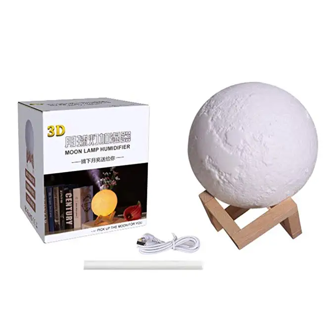 

880ml USB Moon Aroma Humidifier Essential Oil Diffuser Air Purifier Ultrasonic Mist Humidifier For Home&Office Aromatherapy