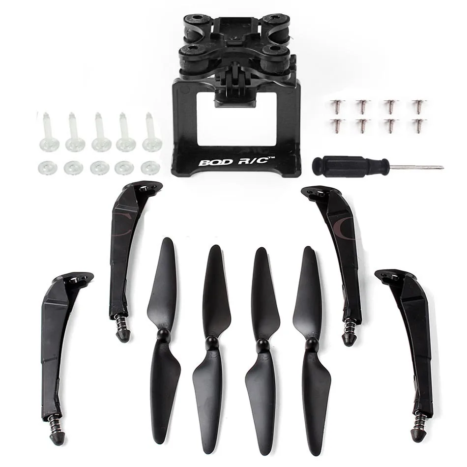 

MJX B3/B3H/B3ORO Upgrade Spare Part Kit 3-Leaf Propeller Landing Skid Camera Holder RC Drone Quadcopter Accessory