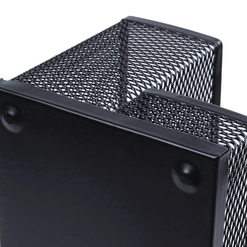 

Students Office Desk Mesh Style 3 Compartments Metal Pen Holder Black with 1 Set 13Pcs Acrylic Artist Painting Set