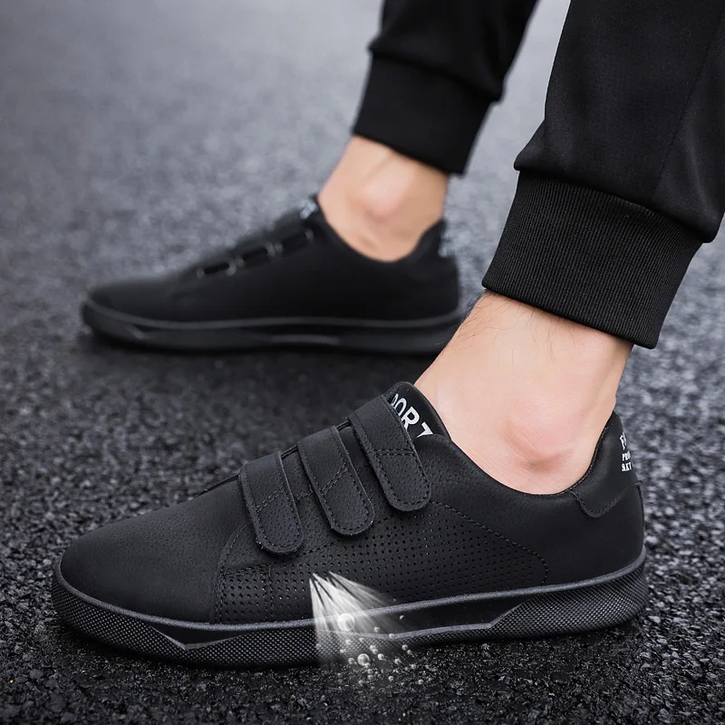 Мужские дышащие кроссовки красные черные белые высокого качества удобные