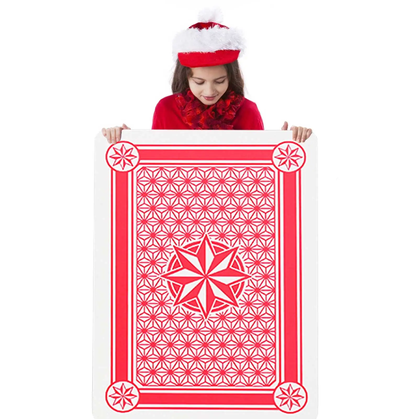 

37*26cm Super Big Jumbo Playing Cards Full Deck Huge Standard Print Novelty Poker Index Playing Cards Fun Games Gift