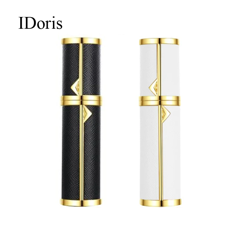 

IDoris 2PC 5ml Perfume Spray Bottle Portable Refillable Glass Bottle Empty Cosmetic Containers Travel Aluminum Perfume Atomizer