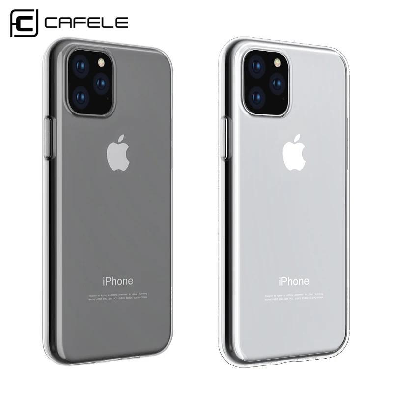 Оригинальный мягкий чехол CAFELE для iPhone 11 Pro Max задний телефона прозрачный