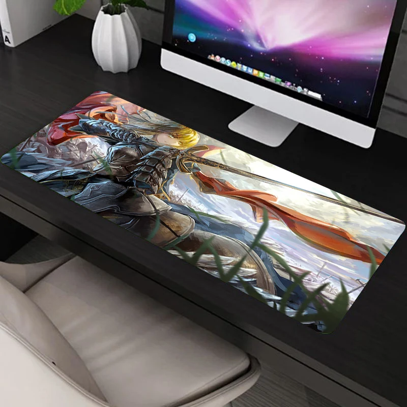 

Mouse Pad With Hero Cartoon of Fate Stay Night Carpet Large Mause Gamer Desk Rug Gaming Computer Mausepad Pads Xxl Pc Complete
