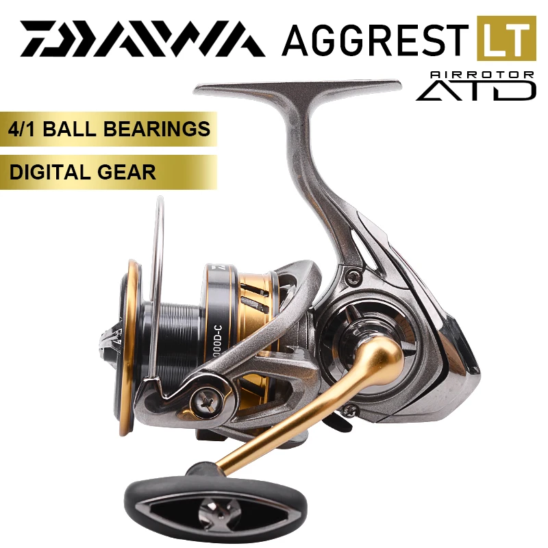 

DAIWA AGGREST LT Spinning Fishing Reels 1000-6000 4+1BB Gear Ratio 5.2:1/5.3:1/5.7:1/6.2:1 Max Drag 5/10/12kg Reel Fishing coil