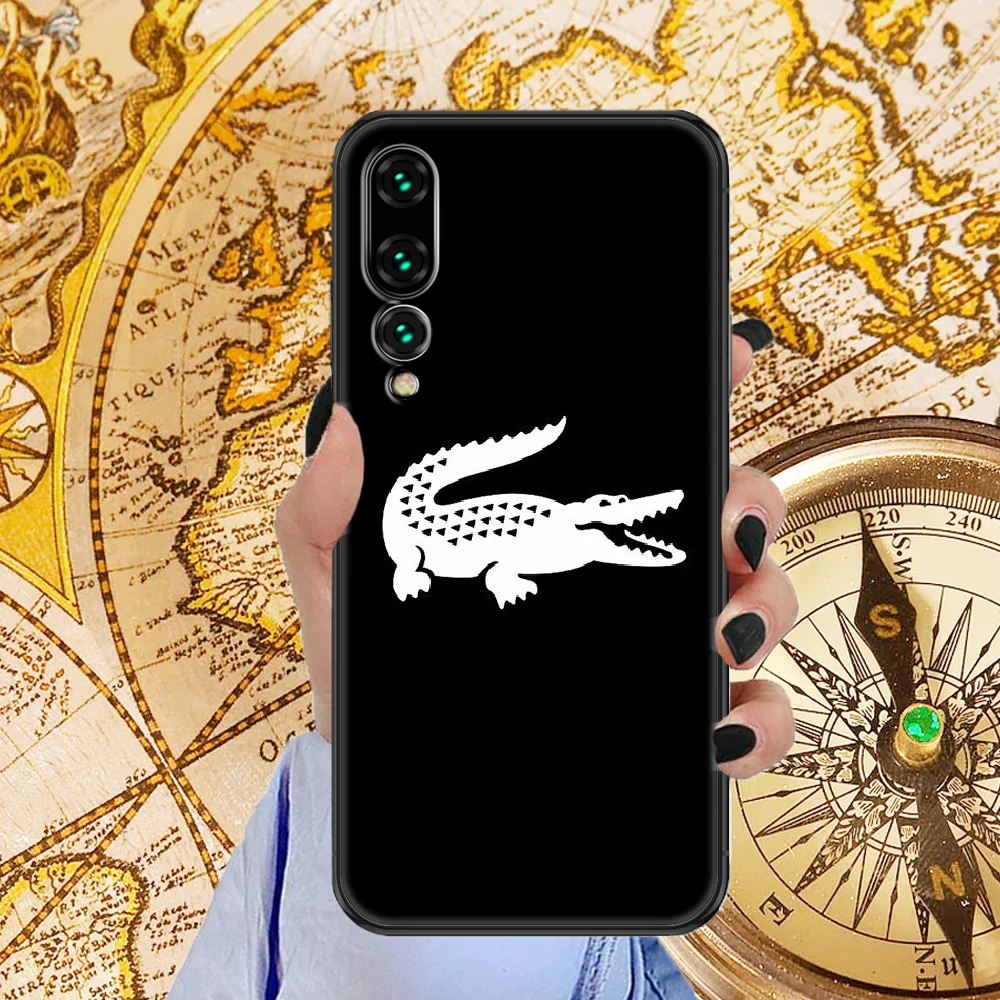 

LACOETES French luxury brand Phone case For Huawei P Mate P10 P20 P30 P40 10 20 Smart Z Pro Lite 2019 black fashion shell 3D