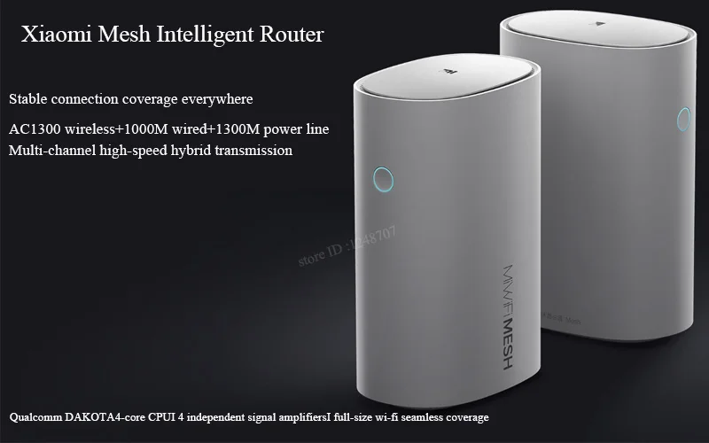 Xiaomi Mi маршрутизатор сетка WiFi 2,4+ 5 ГГц WiFi маршрутизатор высокоскоростной 4-ядерный процессор 256 Мб гигабитная мощность 4 усилителя сигнала для умного дома