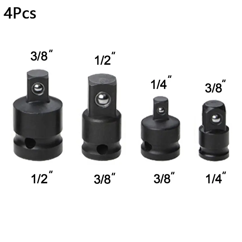 Набор головок для пневматического ударного гайковерта 4 шт. 1/4 дюйма 3/8 1/2