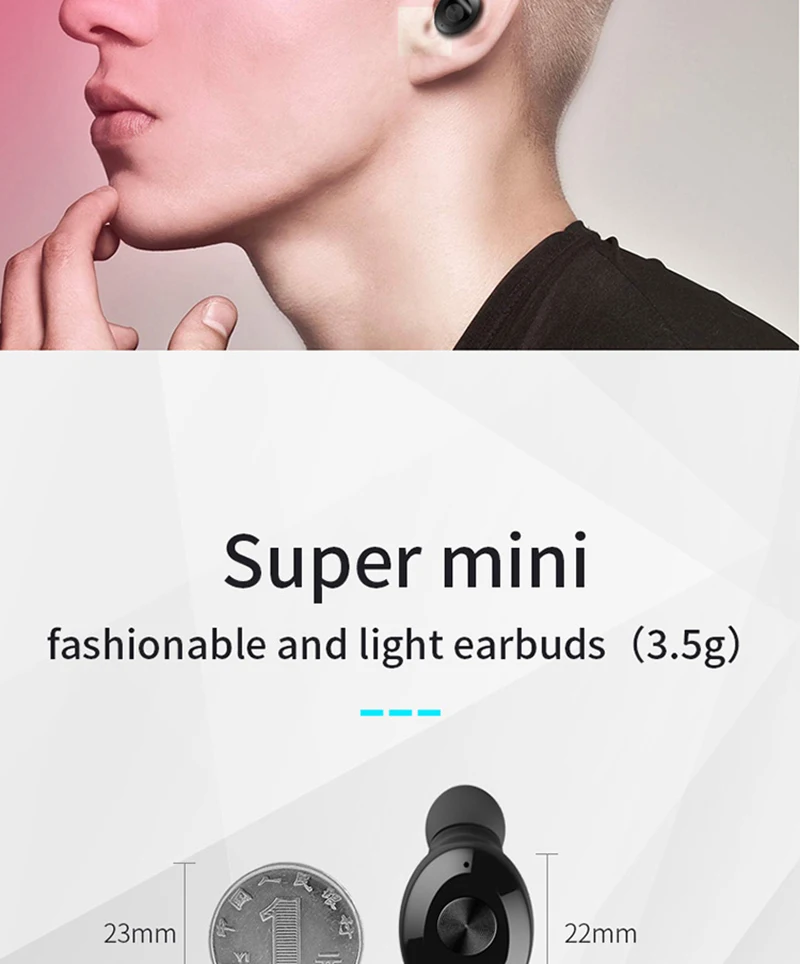 TWS XG12 bluetooth 5,0, беспроводные наушники, вкладыши, наушники, беспроводная гарнитура, водонепроницаемая, с микрофоном, свободные руки, наушники для телефона