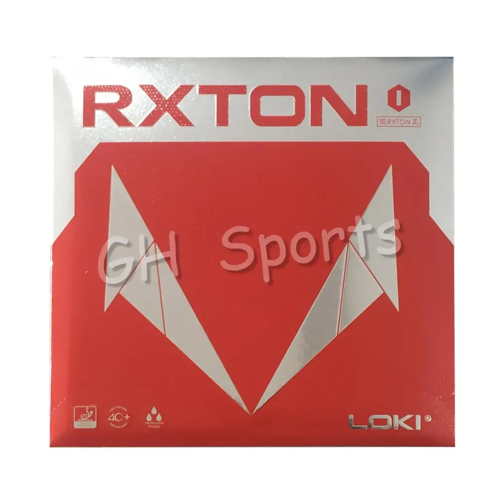 

LOKI RXTON1 ITTF Approved Semi Sticky Table Tennis Rubber Hard Sponge Ping Pong Rubber Fast Attack Red Pingpong Rubber