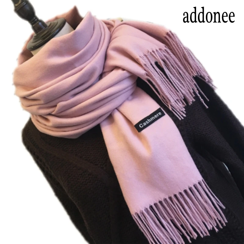 Кашемировые шали для женщин роскошный однотонный свадебный платок модный