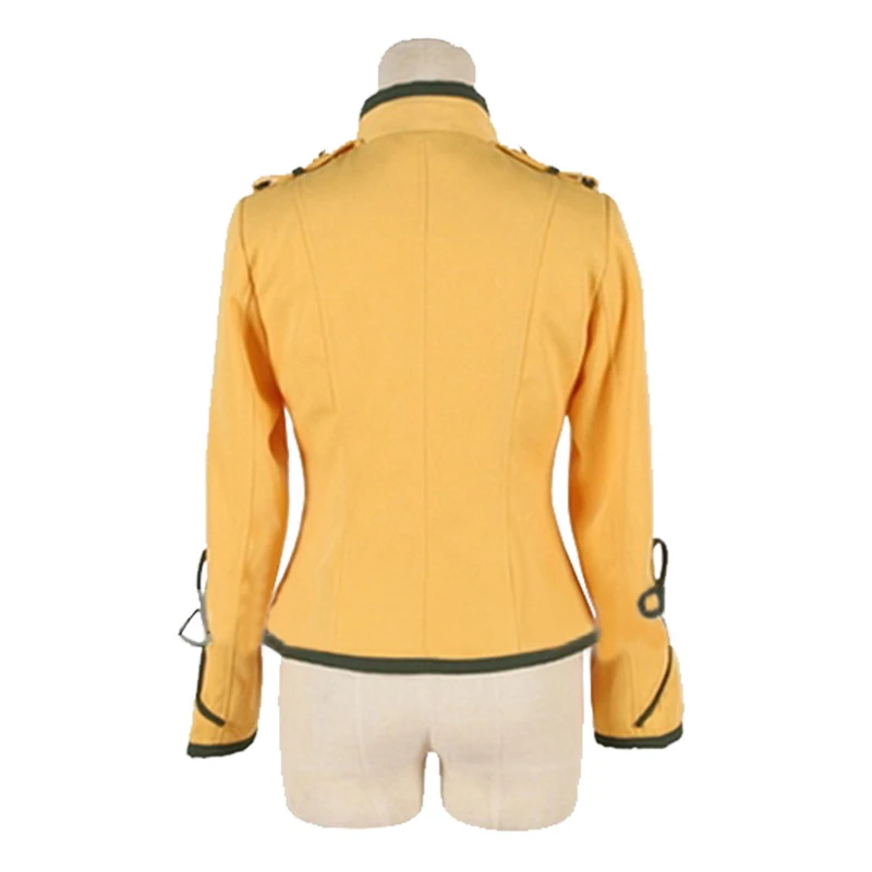 Куртка Cossky в стиле стимпанк костюм для косплея аниме мужчин желтое пальто