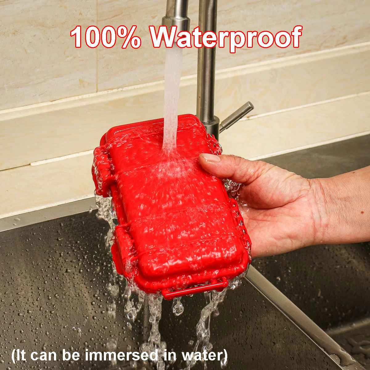 Открытый ударопрочный водонепроницаемый ящик с набором для выживания 2 размера