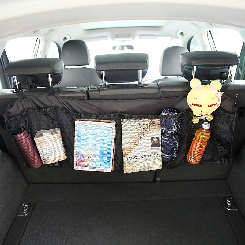 Автомобильный багажник сумка Органайзер на заднее сиденье Женская сетка для