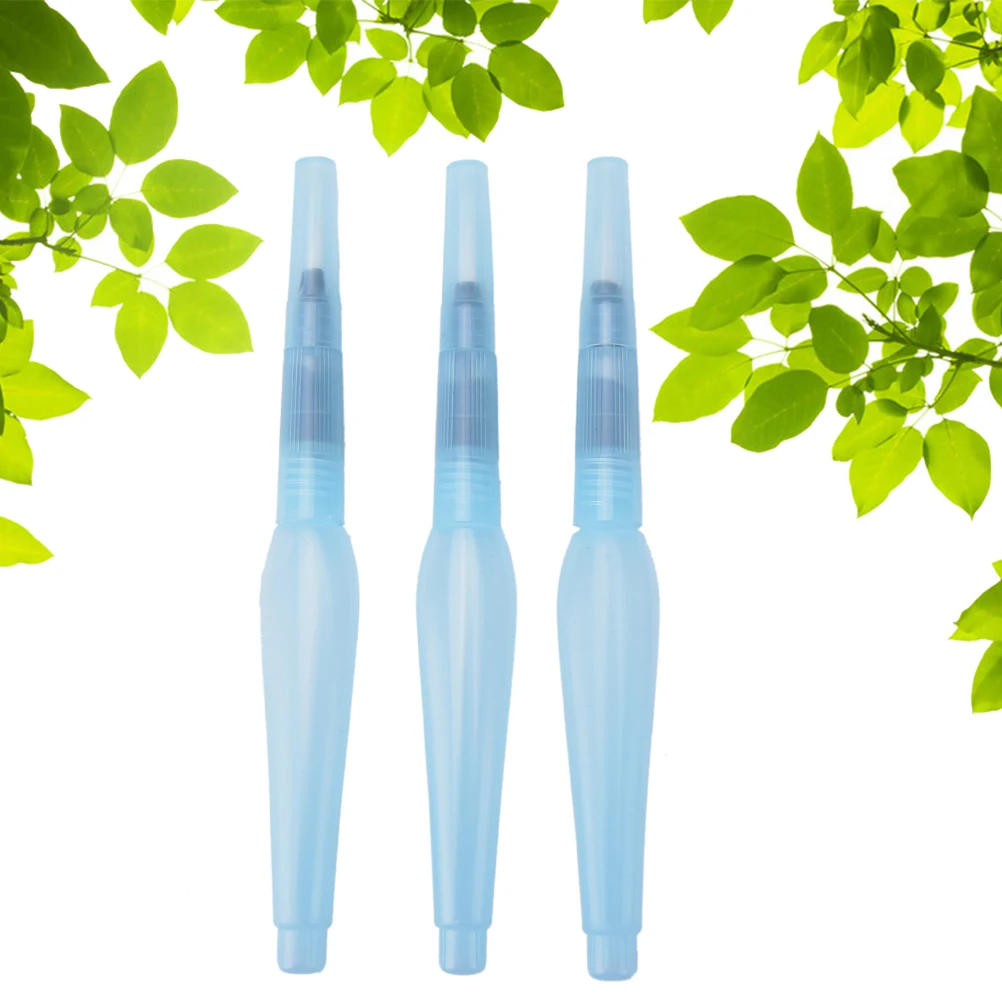 

Different Sizes Large Capacity Barrel Water Paint Brush Set For School Self Moistening Water Storage Pen Art Supplies 3Pcs
