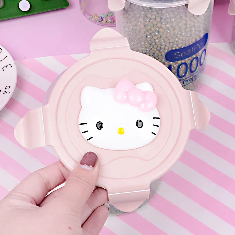 Новый Кухонный прозрачный контейнер для хранения свежей еды милый пластиковый