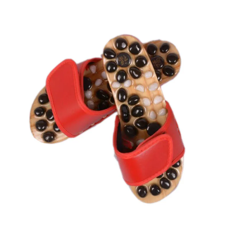 Шлепанцы для девочек и мальчиков массажные тапочки с нефритовым агатом подошвой