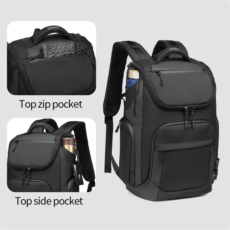 ozuko brand new multifunction backpacks men 15 6 laptop business backpack school bags waterproof large capacity travel backpack free global shipping